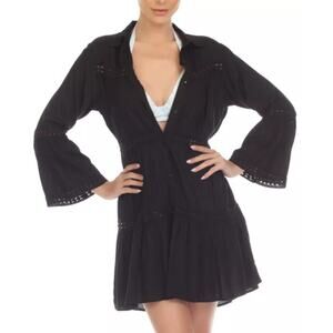 NWT Raviya Women's Lace Inset Black Dress Size Medium
